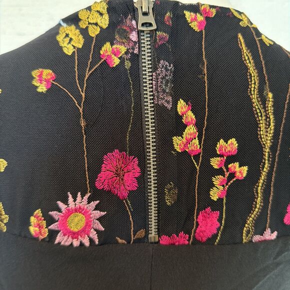 Boho Whimsigoth Floral Embroidered Felicity & Coco Dress MP - Picture 3 of 9